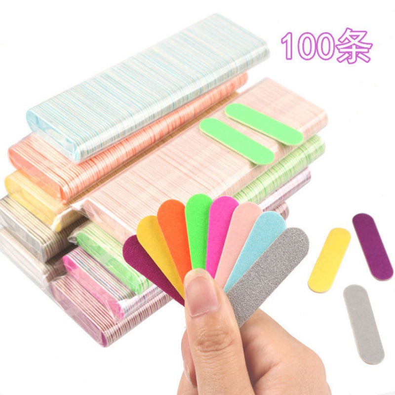 Mini sponge Nail enhancement tool nail polish tool Nail setback Two-sided Nail file suit