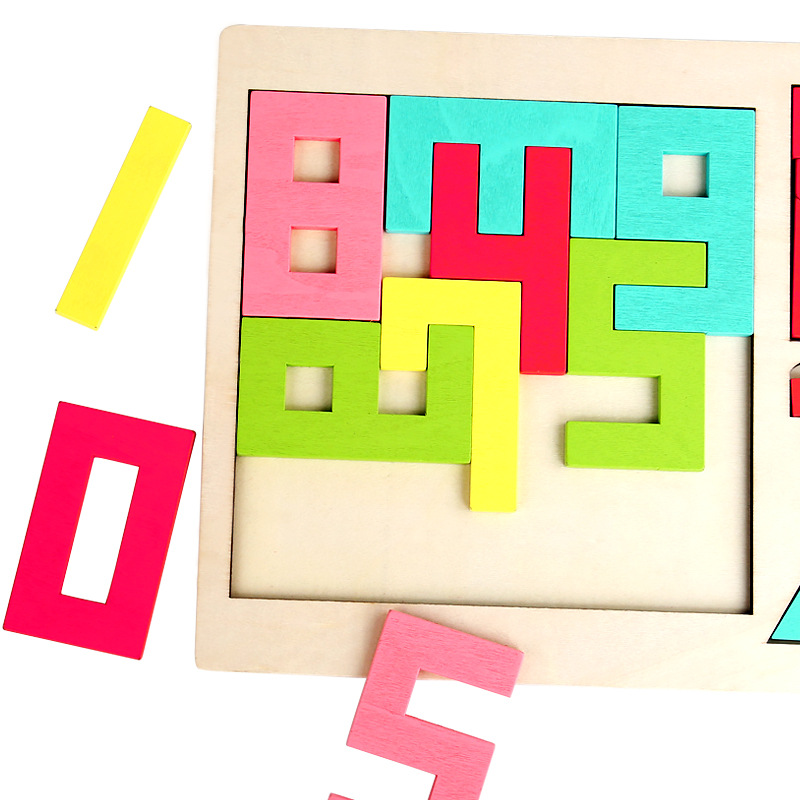 Puzzle de pensamiento espacial infantil 3 - en - 1 puzzle puzzle de pensamiento espacial digital creativo puzzle juguetes de entrenamiento de educación temprana