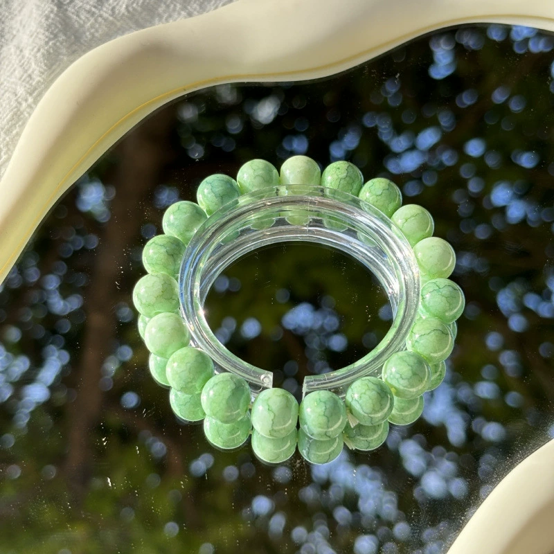 Jingdezhen ceramic bead bracelet, handmade, elastic, gift boxed (OPP)