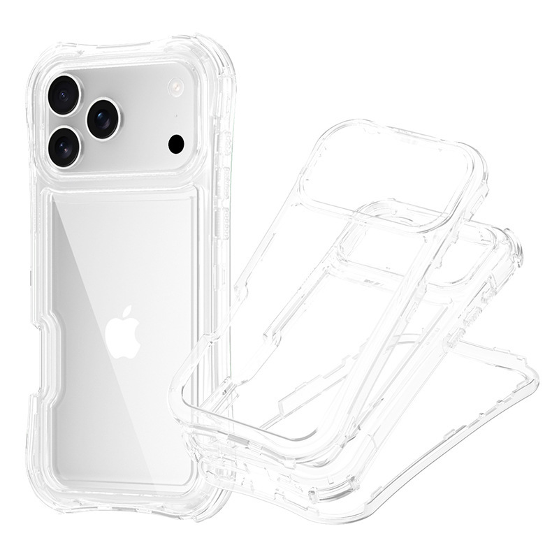 跨境新品适用IP17PROMAX美腰气垫三合一手机壳南美东南亚防摔TPU|undefined