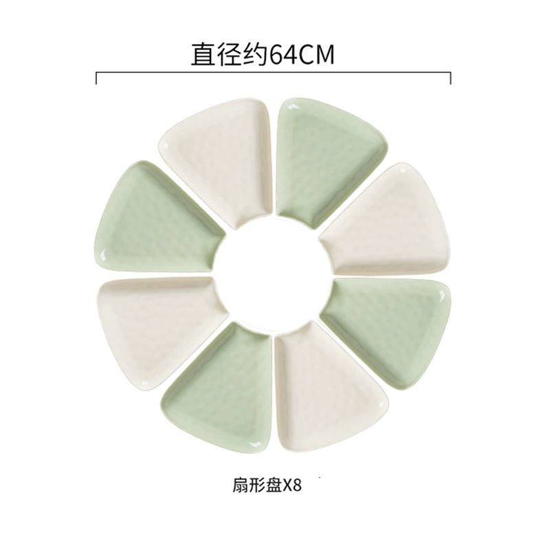 Nordic Cream Ceramic Tableware Set – High-Quality, Light-Luxury Dinnerware for Home Use