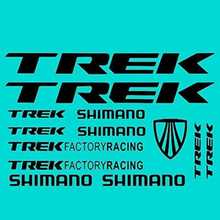 TREK 自行车平铺图案 创意精雕墙贴 贴纸