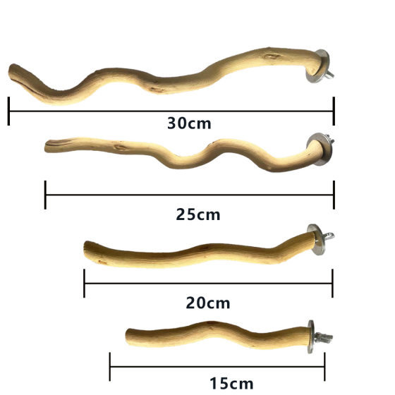 Cross-border Dragon wooden bird stand Rod natural solid wood solid wood bird stand Parrot Bird supplies grinding claw habitat bird cage accessories