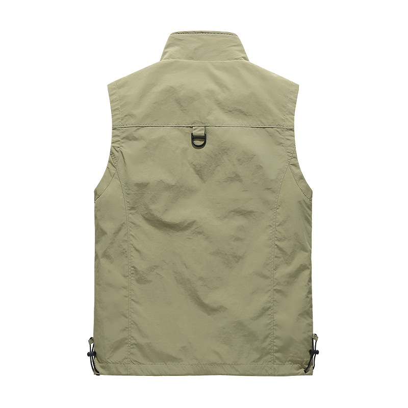 Casual chaleco multifuncional impermeable de secado rápido al aire libre fotografía deportiva chaleco casual chaleco de chaleco grande para hombres