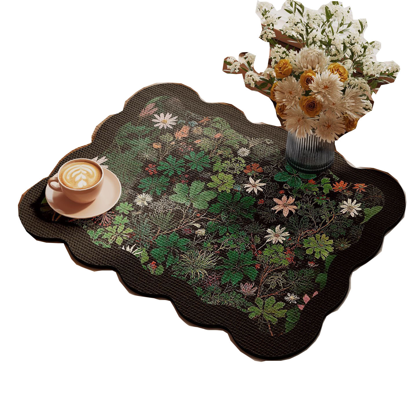 Cocina retro cojín de drenaje cojín antideslizante mesa de comedor cojín de aislamiento térmico resistente al desgaste cojín de barro de diatomas de absorción de agua de secado rápido
