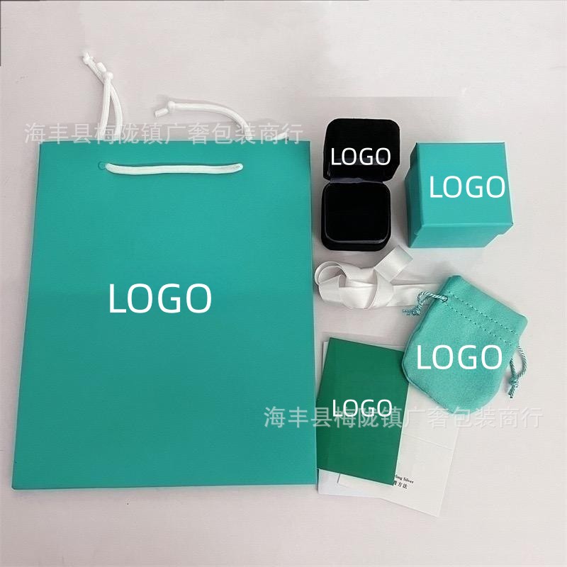 铁盒款蒂家戒指包装盒T家戒指铁盒饰品首饰盒批发厂家直销