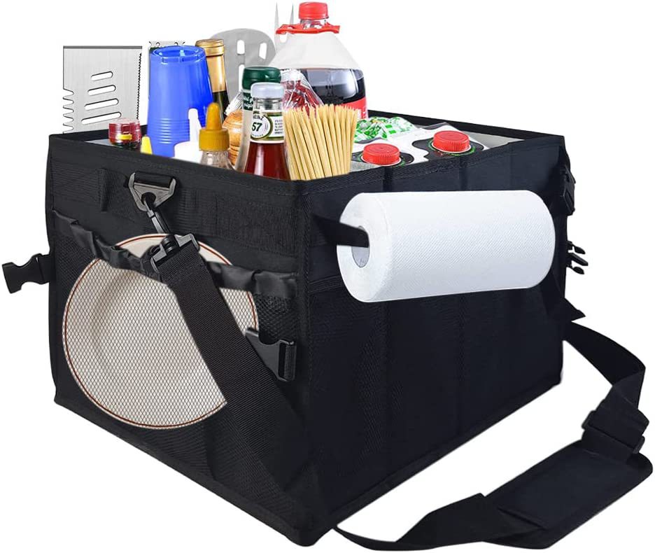 Amazon's outdoor barbecue organizer picnic grid accessories with a…