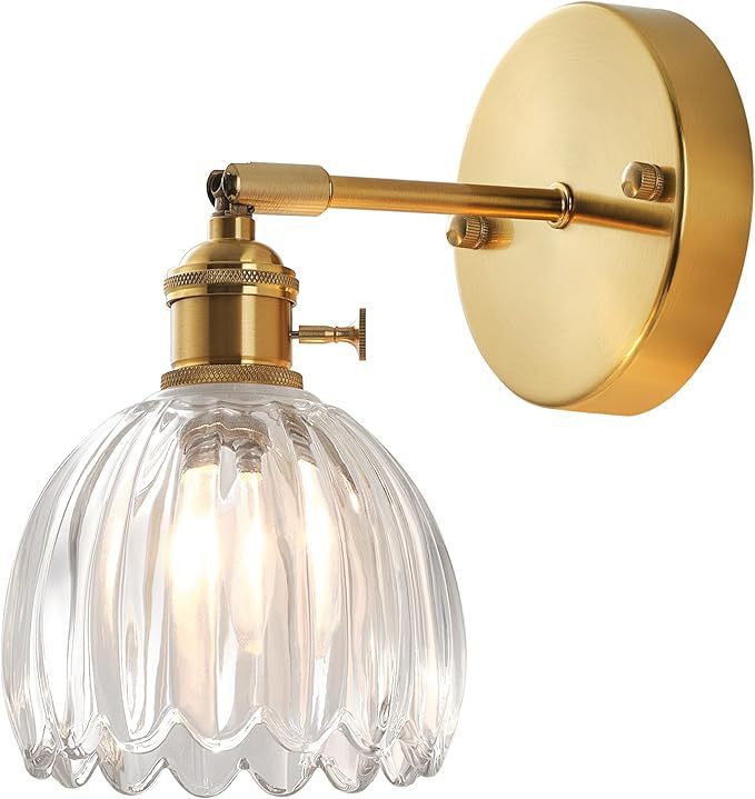 Espejo de baño escandinavo inodoro de vidrio pasillo lámparas retro transfronterizas japonesas cabezal de cama sanitario faro pared de baño