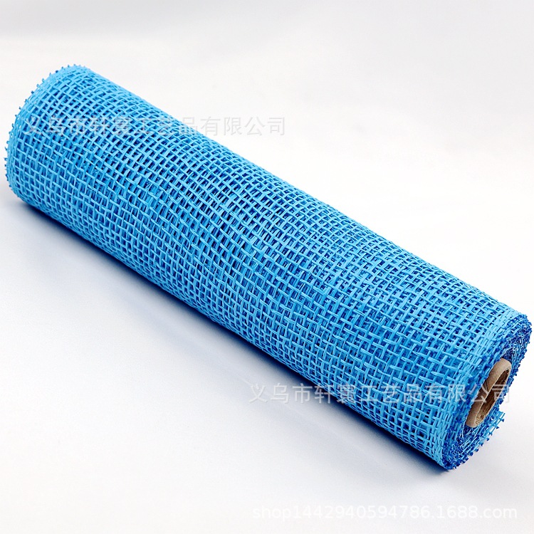 Cinta de malla de lona PP malla de plástico malla de embalaje de flores Amazon Navidad decoración de la puerta de malla