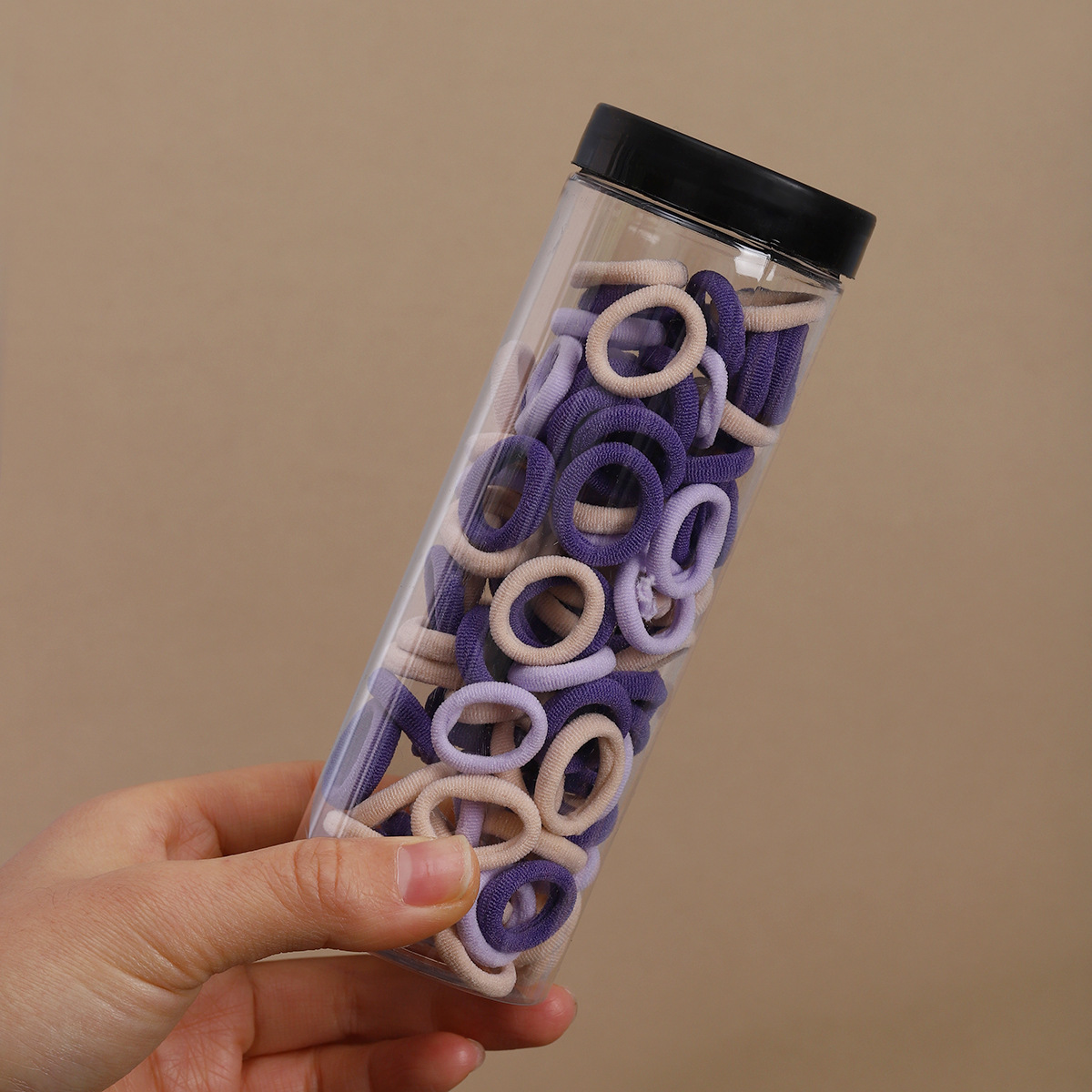 Banda elástica de color niñas cuerda de cabeza de color caramelo cuerda de cabello no daña cabello elástico de cabello anillo de pulgar accesorios para el cabello de niños