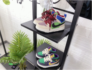 2025 autumn and winter board shoes fashionable men's and women's retro style contrast color stitching casual soft bottom high-top fleece-lined warm men's shoes