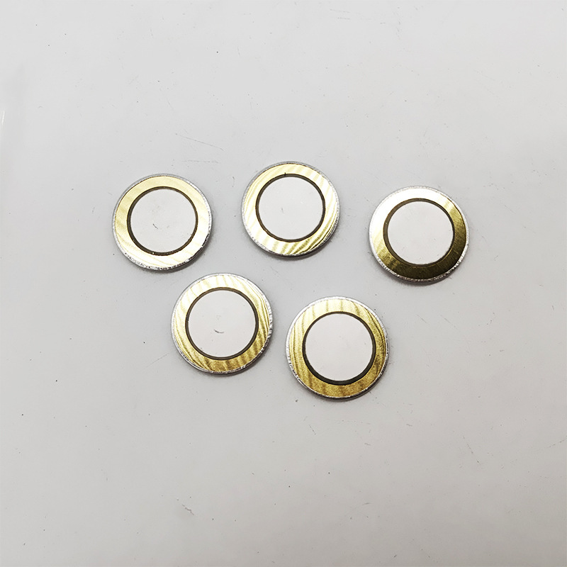 蜂鸣器压电铁片无源铜片直径12mm 15mm 20mm铜质焊线蜂鸣片带线|undefined