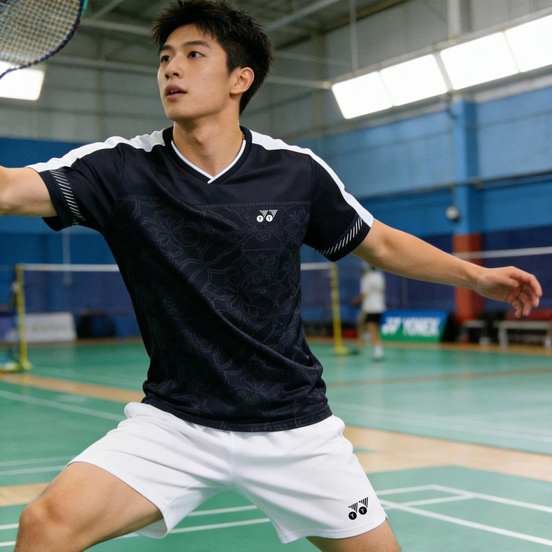 Yy Sweat-Absorbent Quick-Drying Badminton Suit New Style Student Casual Loose Short-Sleeved Table Tennis Training Competition Suit Summer Yy Sweat-Absorbent Quick-Drying Badminton Suit New Style Student Casual Loose Short-Sleeved Table Tennis Training Competition Suit Summer