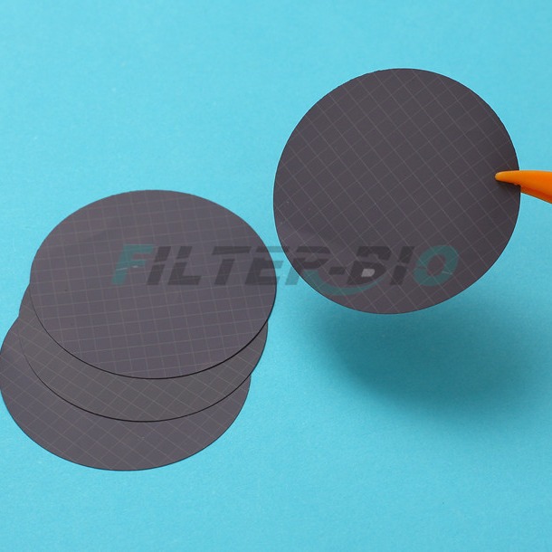 MCE混纤黑底白格灭菌格栅膜滤膜50mm 0.45um
