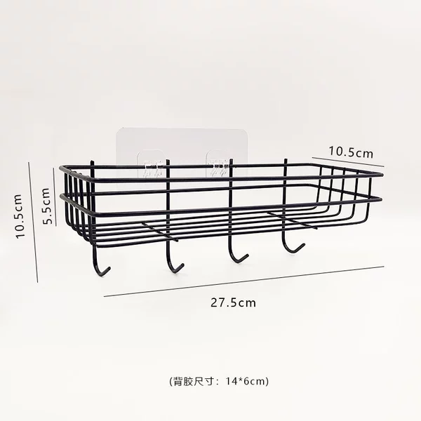 Long -shaped black belt hook sticky tablet