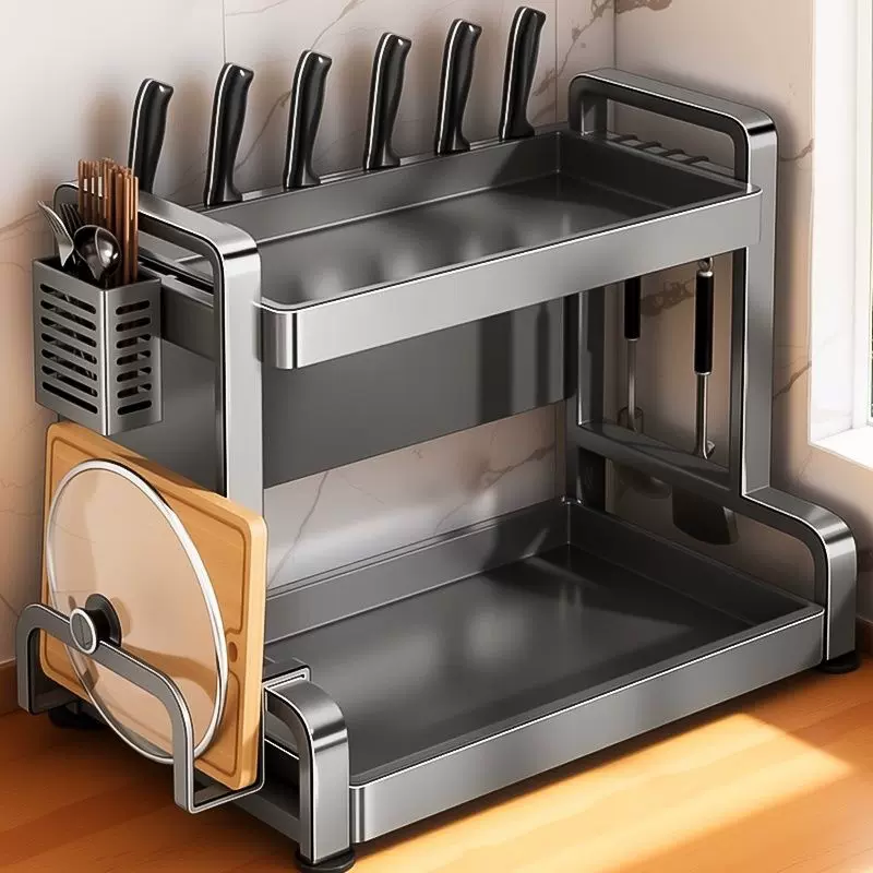 厨房调料品置物架台面多功能放油盐酱醋调味瓶罐筷子刀架收纳盒子