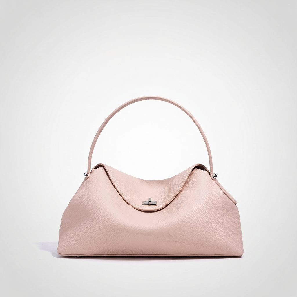Genuine Leather Commuter Versatile Shoulder Bag Women's Crossbody Bag Simple Large Capacity Premium Top Grain Cowhide Handbag