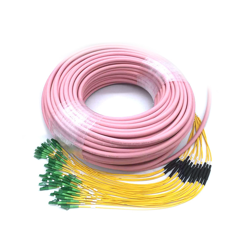 48芯束状缆 LC/APC单模尾纤光纤跳线 粉色9/125um LSZH 电信级-阿里巴巴