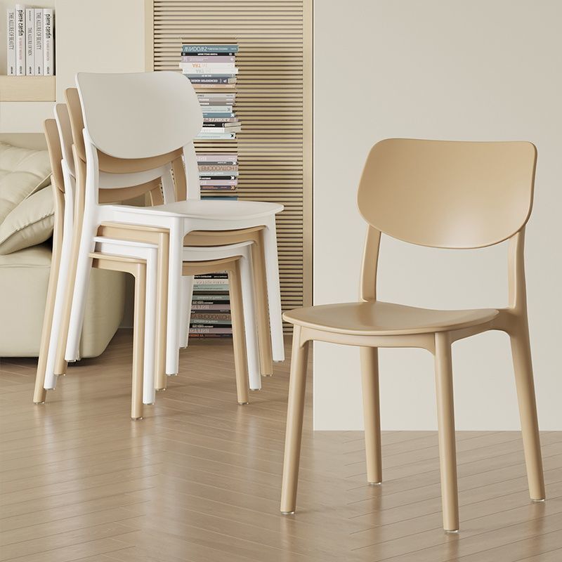Plastic Chair for Home Use, Thickened Nordic Style Dining Chair with Backrest, Dining Table Chair, Commercial Dining Chair, Modern Simple Comfortable Stool