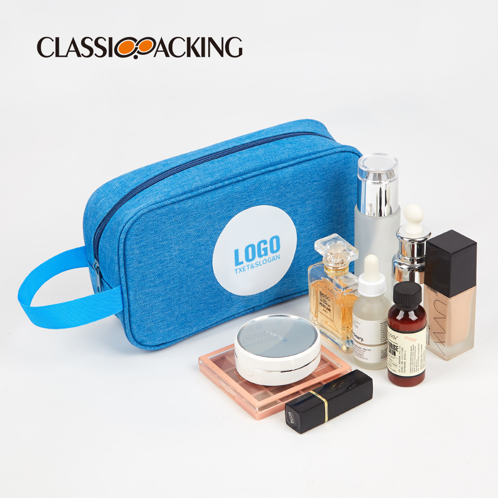 Fabricante de nueva bolsa de belleza logotipo impreso de gran capacidad producto de cuidado de la piel bolsa de almacenamiento multifuncional bolsa de cosméticos portátil