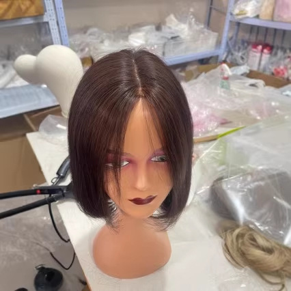 Black Wig with Bangs Long Straight Wig Natural Appearance Soft Heat Resistant Suitable for Women's Daily Party Use Size Three