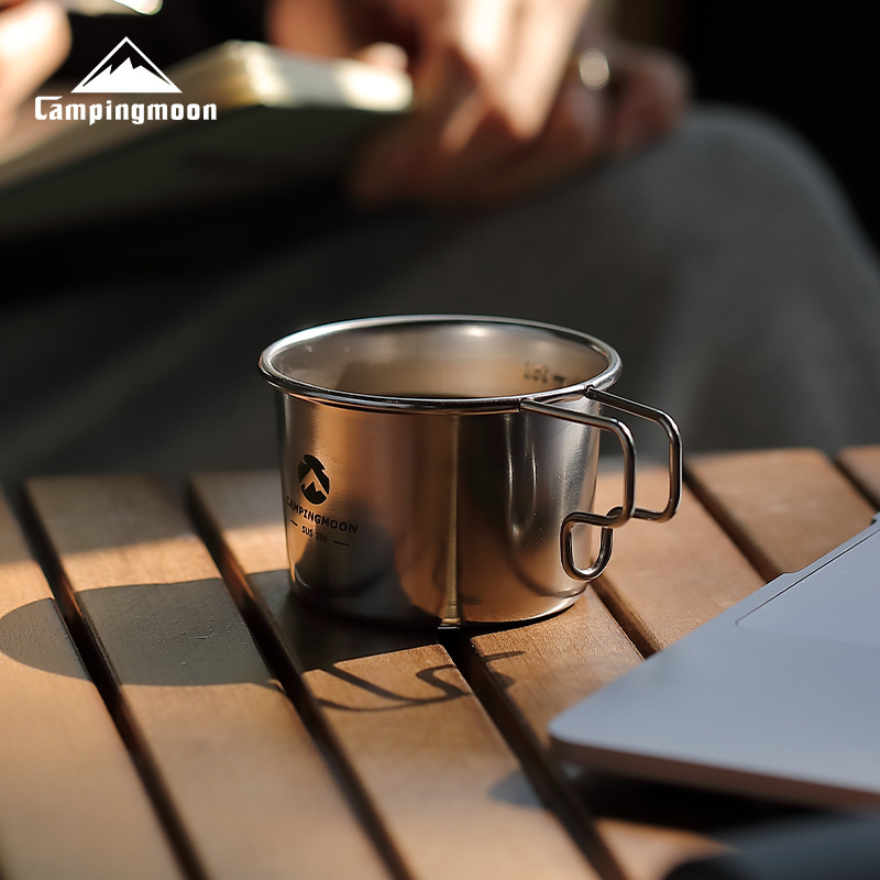Koman S180 outdoor camping supplies 304 stainless steel water cup picnic tableware portable snowla coffee cup