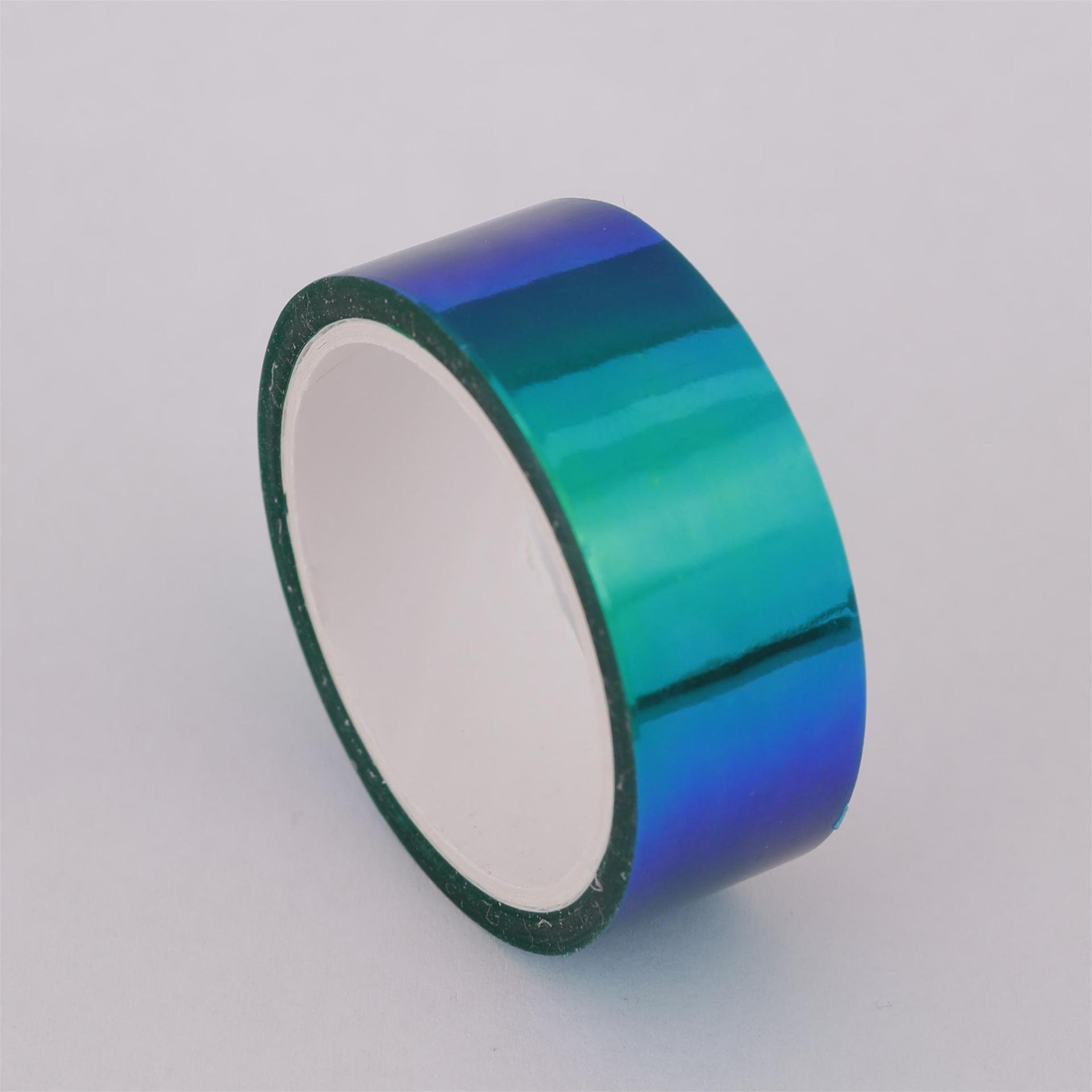 Cinta láser de arcoíris creativa, manual de papelería, cinta decorativa colorida impermeable, manual de bricolaje para estudiantes, collage de materiales