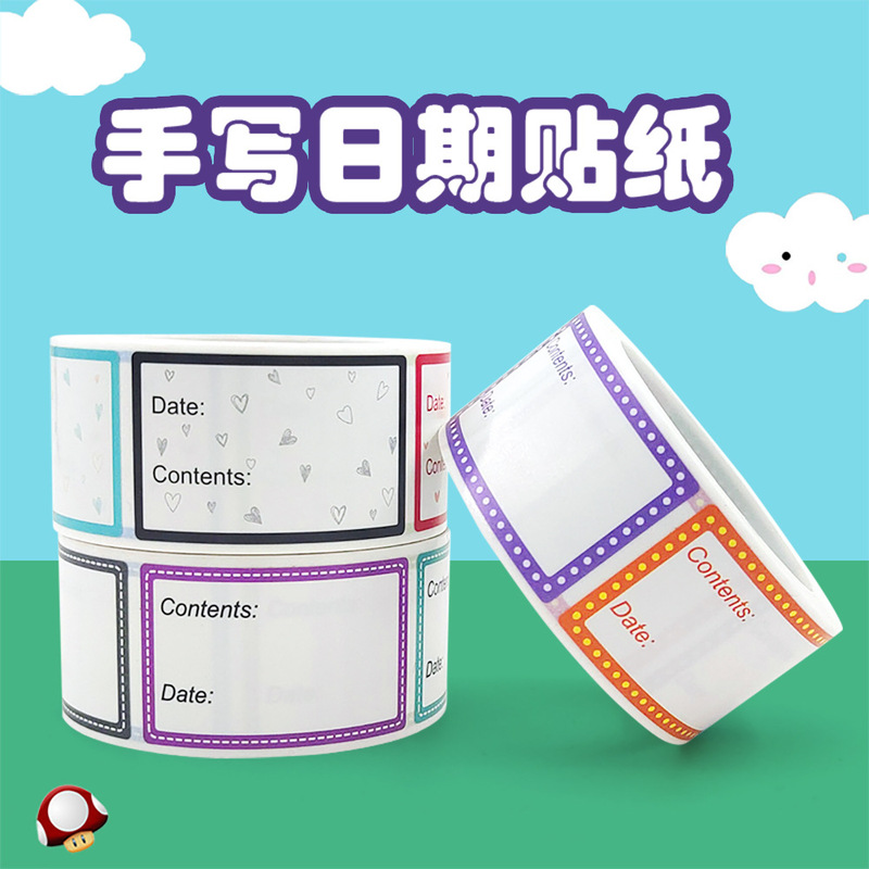 New Safety Date Food Catalog Storage Adhesive Label Sticker Kitchen Refrigerator Blank Label Sticker