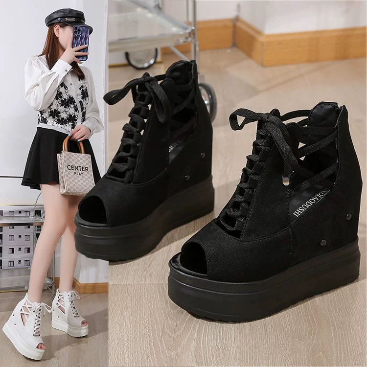 Summer high sandals, universal footwear for leisure platform, 12cm