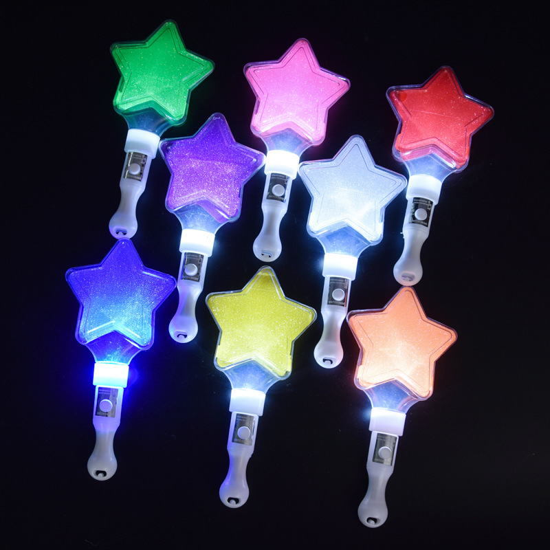 愛五芒星蛍光スティックフォーク酒場子供の日コンサート発光スティック応援小道具卸売|undefined