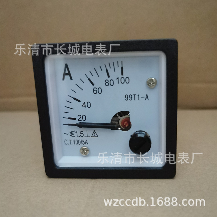 供应长城电表厂 99T1 100/5 指针式 交流电流表