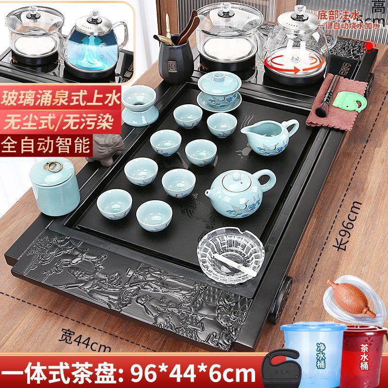 Yuyue Longmen 검은 돌 + Songhe (유리 바닥에 물) 새로운 고품질