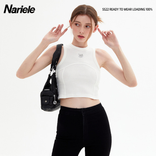 HeyHenry fashionable solid color sexy camisole for girls summer new pure lust top with slim design