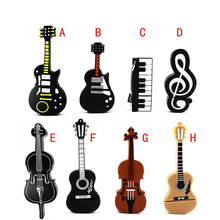乐器优盘可爱卡通U盘吉他小提琴u盘纪念品64GB礼品创意礼物音符