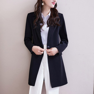 102 plus size suit jacket female fat sister plus size professional suit high-grade temperament mid-length suit