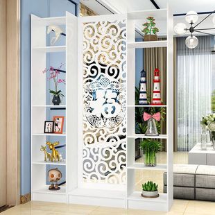 Chinese-Style Screen Partition for Fashionable Living Room, Bedroom, Hotel, Restaurant, Simple Screen, Entrance, Mobile Modern Side Cabinet