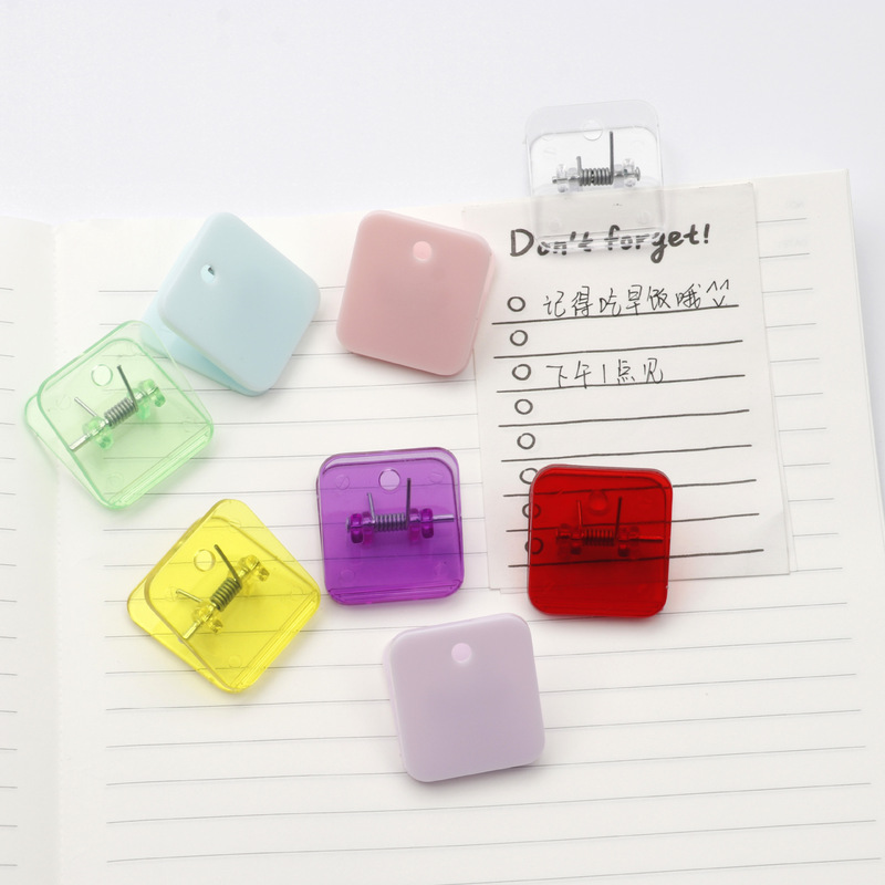 シンプルins角型クリップキャンディー色プラスチッククリップ|undefined