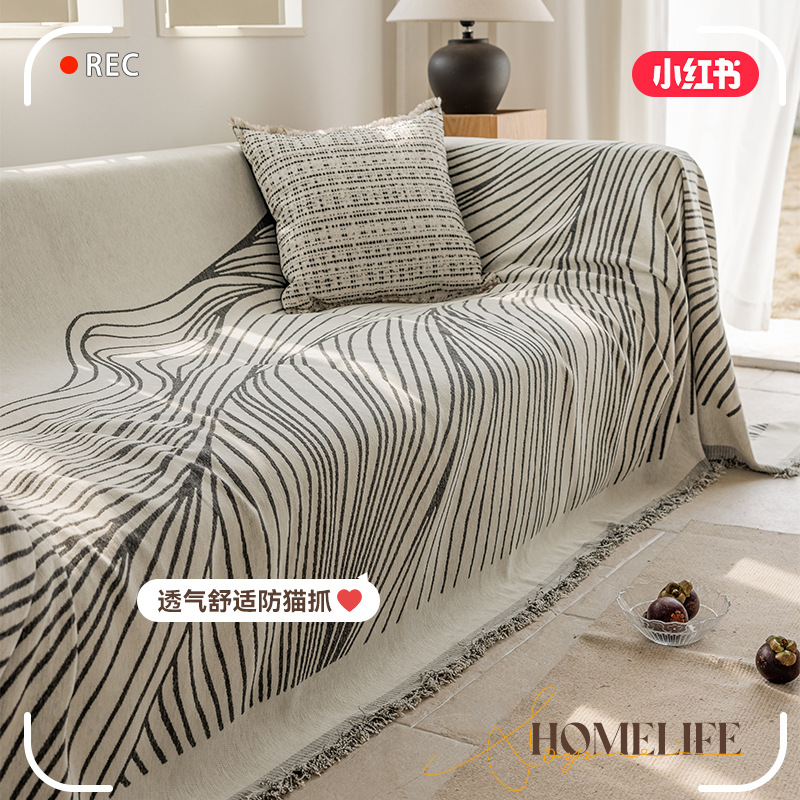 Shernier toallas de sofá cuatro estaciones de mármol universal manta de sofá doble cara gruesa toallas de sofá antideslizante