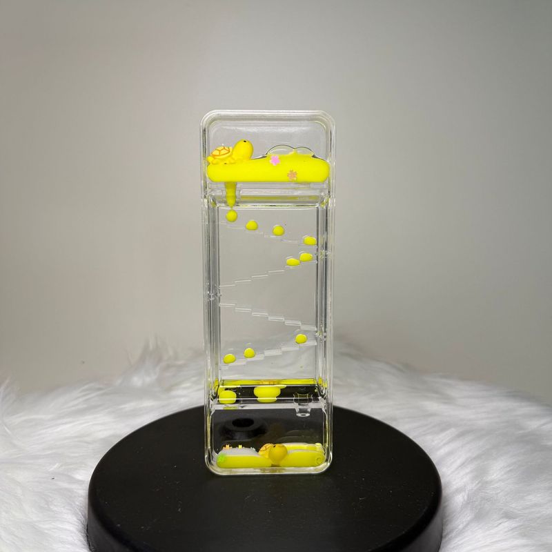 クリエイティブな減圧スライドオイル漏れオイルドリップデスクトップ装飾品液体砂時計学生の誕生日プレゼント子供の装飾|undefined