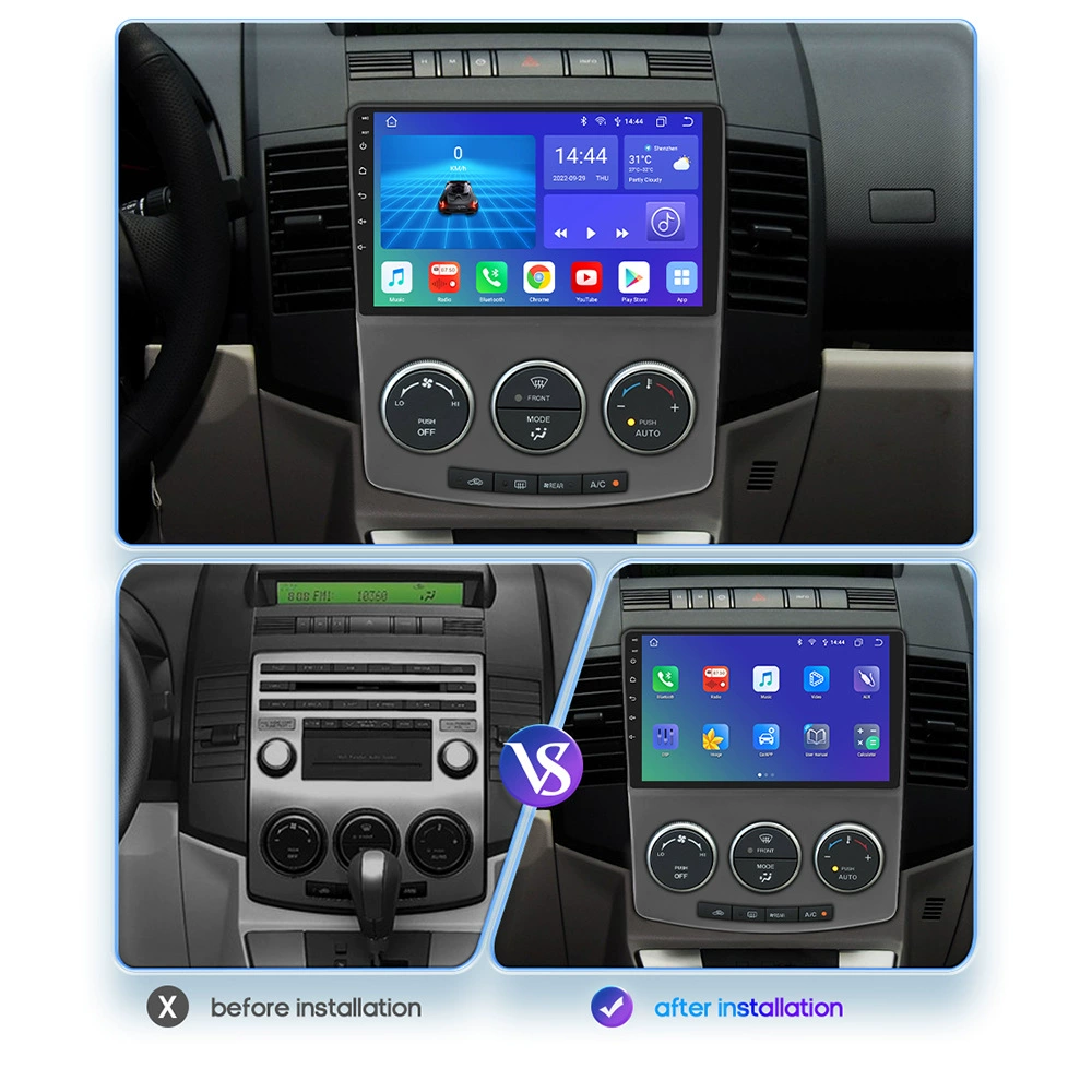 Девайс с 9-дюймовым экраном совместим с Mazda 5, Android-центр, навигация в машине 05-10, камера заднего вида, все-в-одном