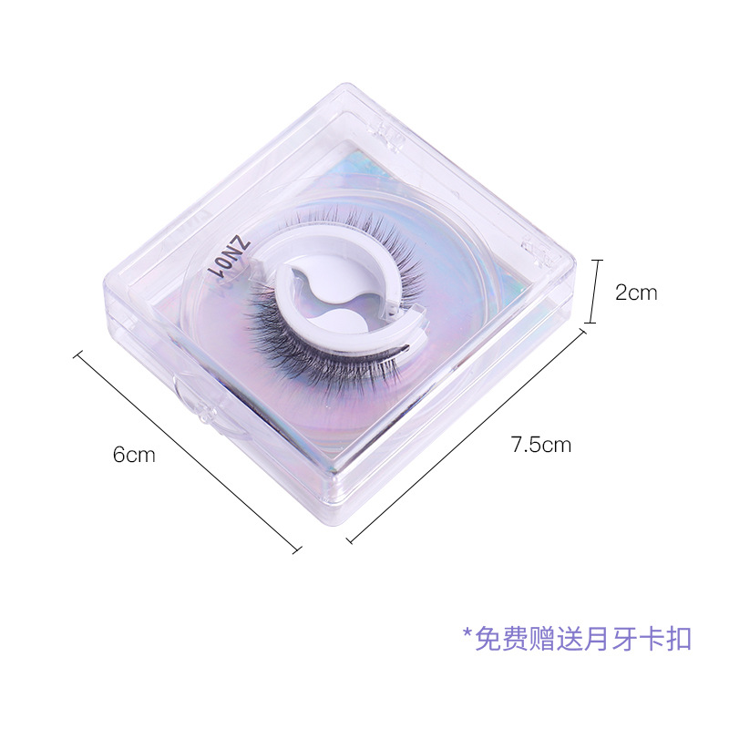 Venta caliente transfronteriza sin pegamento autoadhesivo pestañas postizas reutilizables pestañas perezosas pestañas rizadas naturales al por mayor