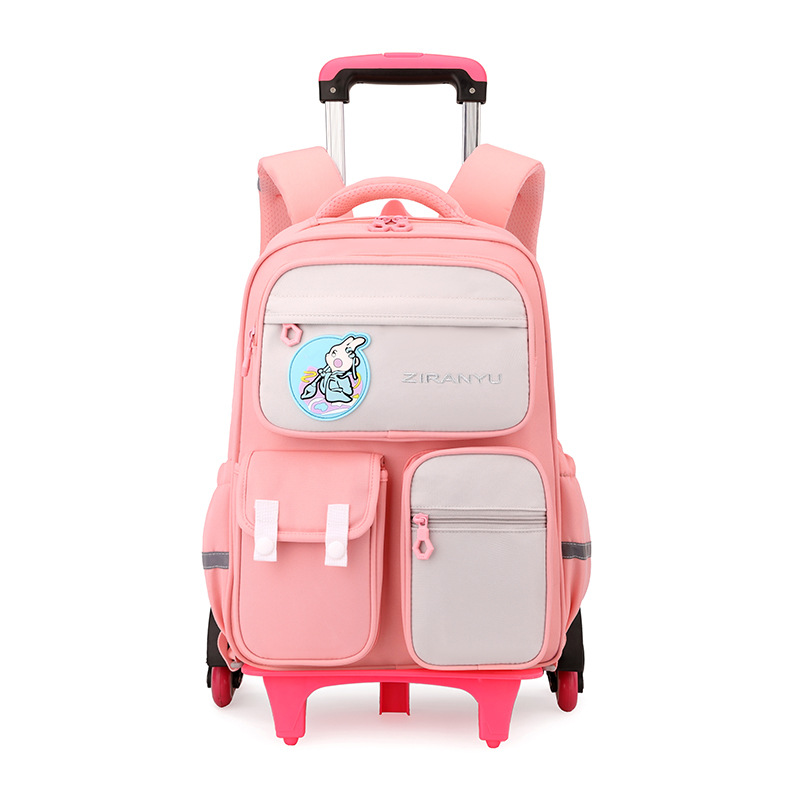 2025 nueva mochila de tirón para estudiantes de primaria 124 a 6 o grado, mochila portátil para niños que trepan escaleras