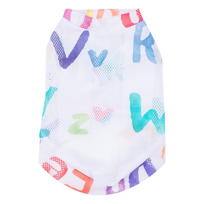 Ropa de gato anti-pelusa lindo chaleco Gato azul Marioneta corta británica primavera y otoño gatito mascota primavera y verano delgado