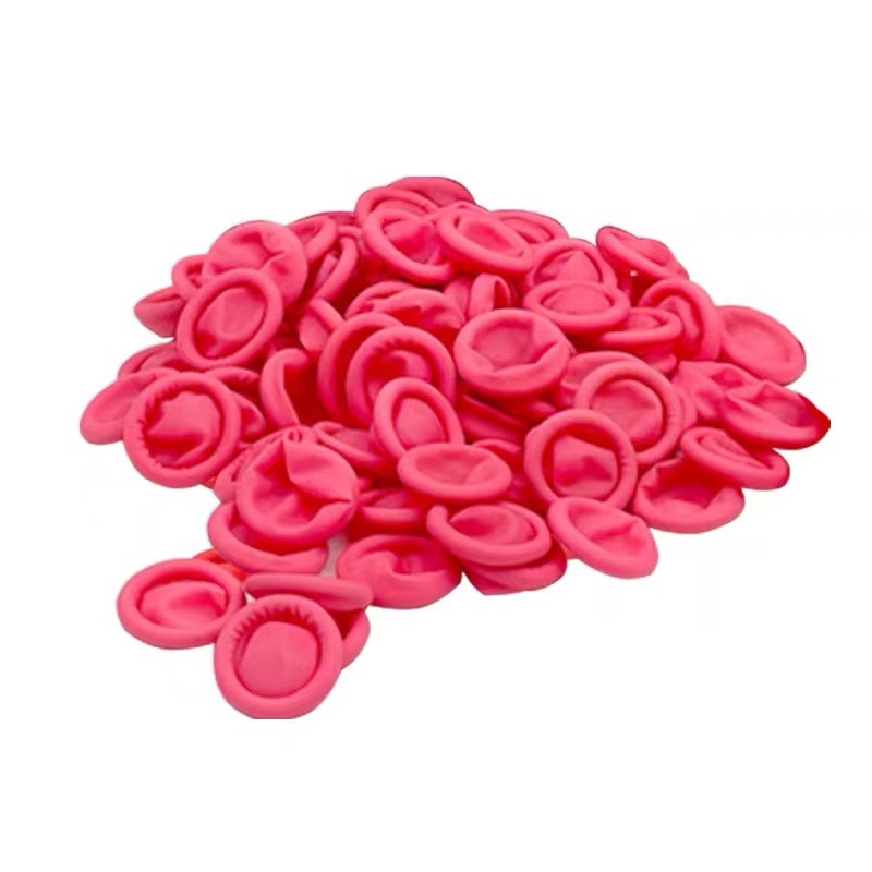 Guantes Desechables de Látex Blancos para Dedos, Antiestáticos, Antideslizantes, Libres de Polvo, Gruesos