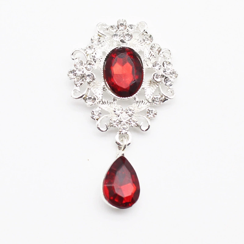 Korean-style Metal Pendant Hair Accessory, Crystal Drop Accent, Multi-Color Options