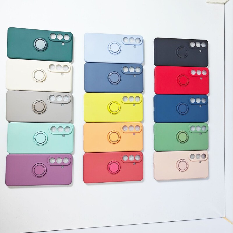 Liquid Silicone Ring Buckle Phone Case Suitable for Samsung S26Ultra, Full Protection Against Drops, S25 + Stand Liquid Silicone Ring Buckle Phone Case Suitable for Samsung S26Ultra, Full Protection Against Drops, S25 + Stand