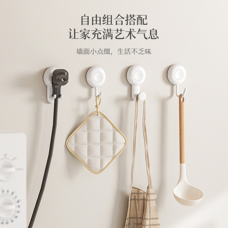 Gancho giratorio adhesivo resistente sin agujeros pegajosos para baño de baño de cocina sin rastro de dopamina gancho adhesivo
