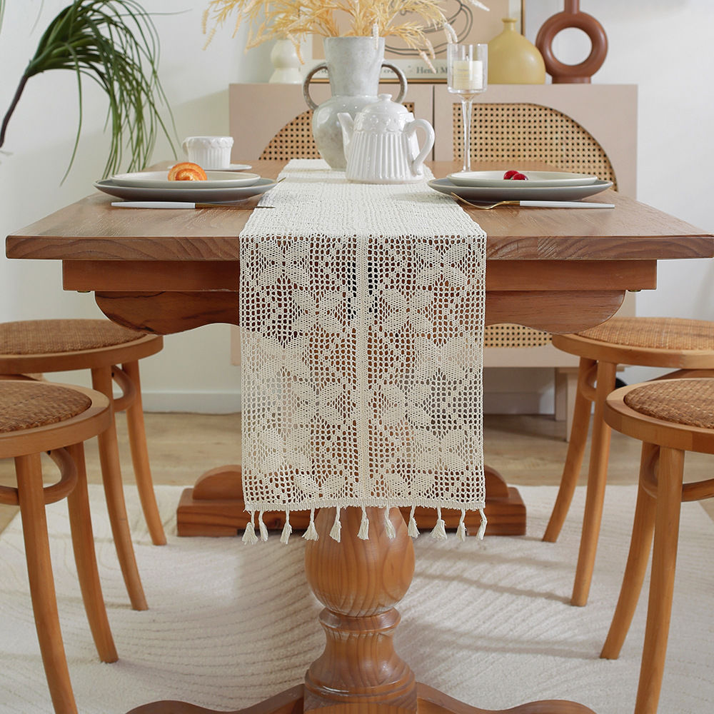 Butterfly flower-square head cotton edge✓