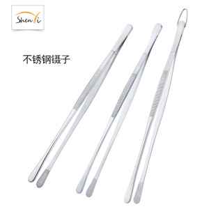 Food clamp forceps clamp 30cm stainless steel forceps anti-iodophor dressing forceps medical forceps round art forceps for daily use
