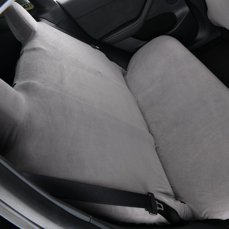 Elastic Car Seat Cover, Derong Rear Seat Cushion Cover, Seat Cushion, Backrest and Headrest Integrated Cover, Dust-Proof and Stain-Resistant, Single Layer